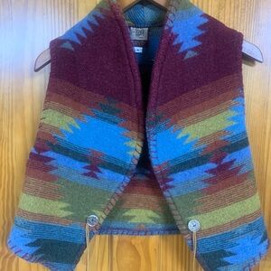 Double D Ranch wear  Southwestern Wool Vest